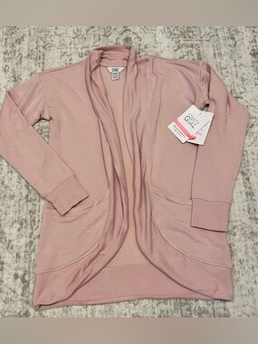 Athleta Girl XXL/16 Wrap N Roll Cardigan Pink NWT Cozy Open Front